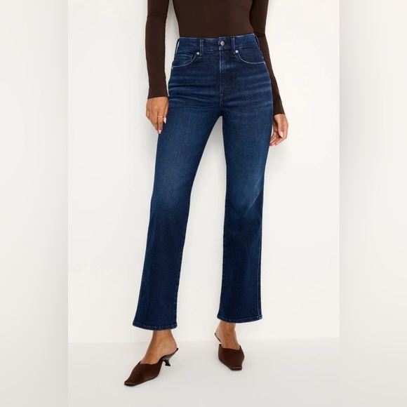 Good American Always Fits Good Curve Straight Jeans Size 6/12 - Picture 1 of 7